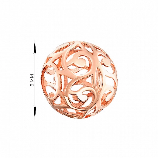 Pakabukas-karoliukas iš raudono aukso