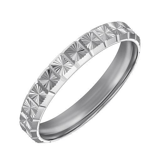 Auksinis vestuvinis žiedas su fasetu