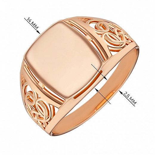 Auksinis žiedas su antspaudu