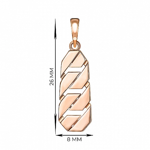Pakabos grandinėlės grandys, pagamintos iš raudonojo aukso