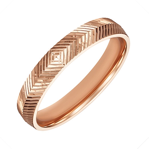 Auksinis vestuvinis žiedas su fasetu