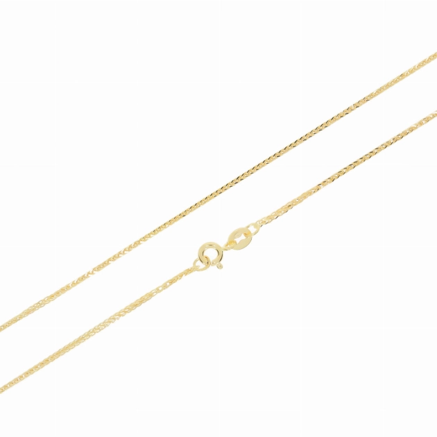 Elegantiška moteriška geltono aukso Foxtail pynimo grandinėlė 585