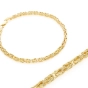 Elegantiška moteriška geltono aukso Byzantine pynimo apyrankė 585