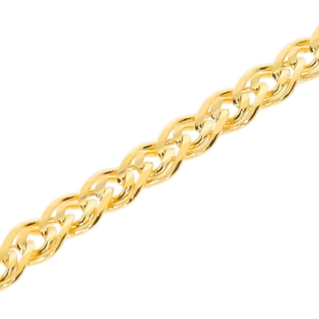 Elegantiška moteriška pilnavidurė geltono aukso grandinėlė 585