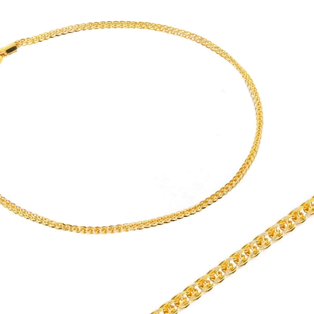 Elegantiška moteriška pilnavidurė geltono aukso apyrankė 585