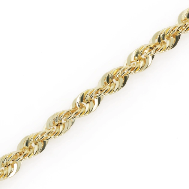 Elegantiška moteriška geltono aukso Rope pynimo apyrankė 585