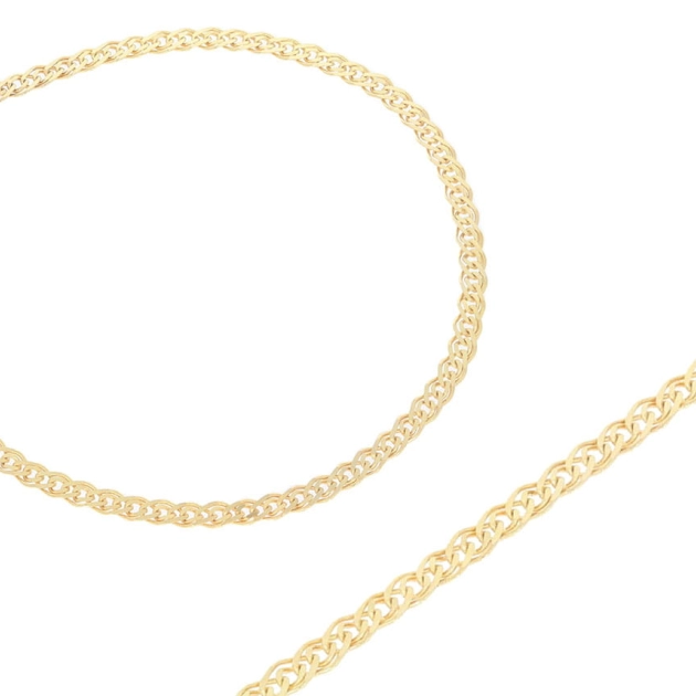 Elegantiška moteriška tuščiavidurė geltono aukso apyrankė 585