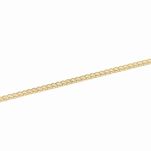 Elegantiška moteriška geltono aukso Foxtail pynimo grandinėlė 585