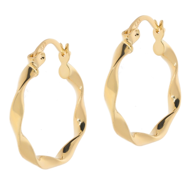 Elegantiški moteriški geltono aukso koljė auskarai 585