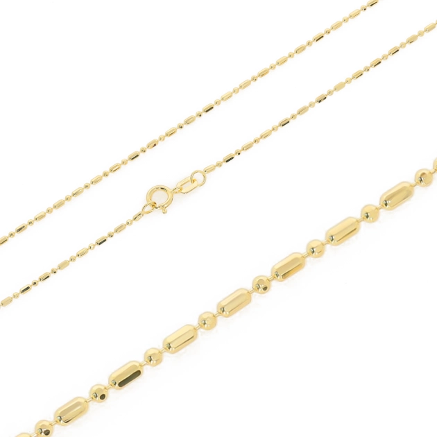 Elegantiška moteriška pilnavidurė geltono aukso grandinėlė 585