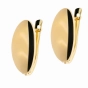 Elegantiški moteriški geltono aukso ovalo formos auskarai 585