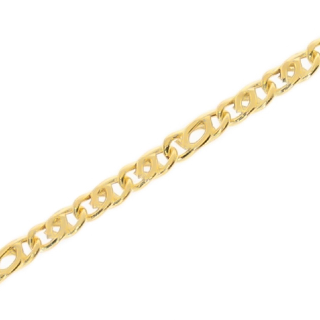 Vyriška tuščiavidurė geltono aukso grandinėlė 585