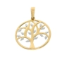 Moteriškas geltono ir balto aukso pakabukas „Gyvybės medis“ 585
