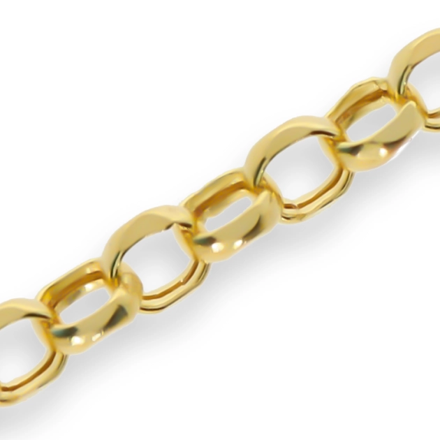 Elegantiška moteriška geltono aukso tuščiavidurė grandinėlė 585