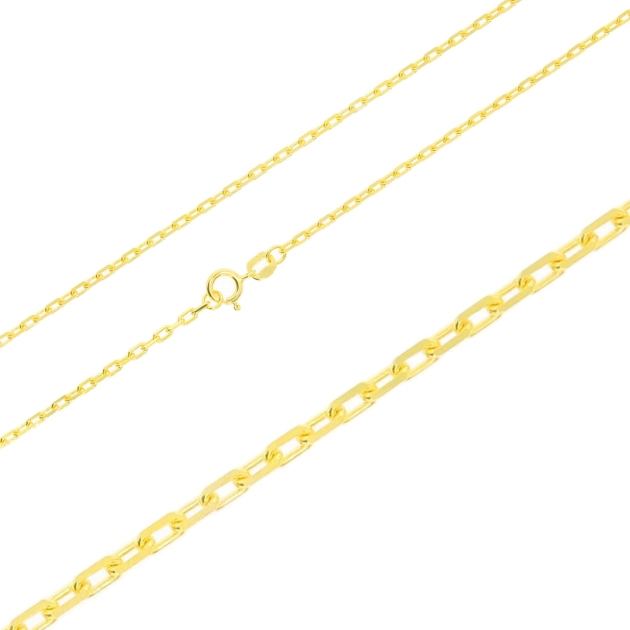 Vyriška pilnavidurė geltono aukso Marina pynimo grandinėlė 585