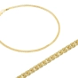 Elegantiška moteriška geltono aukso apyrankė Foxtail pynimo 585