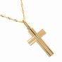 Klasikinis geltono aukso kryželis vyrams ir moterims 585