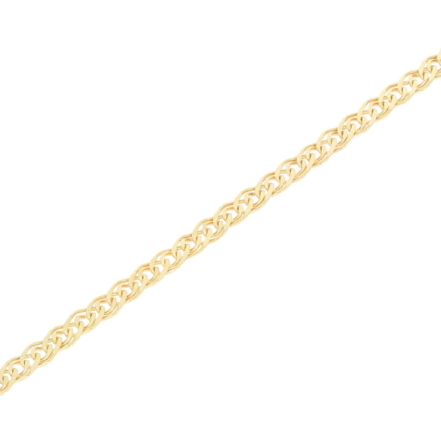 Elegantiška moteriška tuščiavidurė geltono aukso apyrankė 585