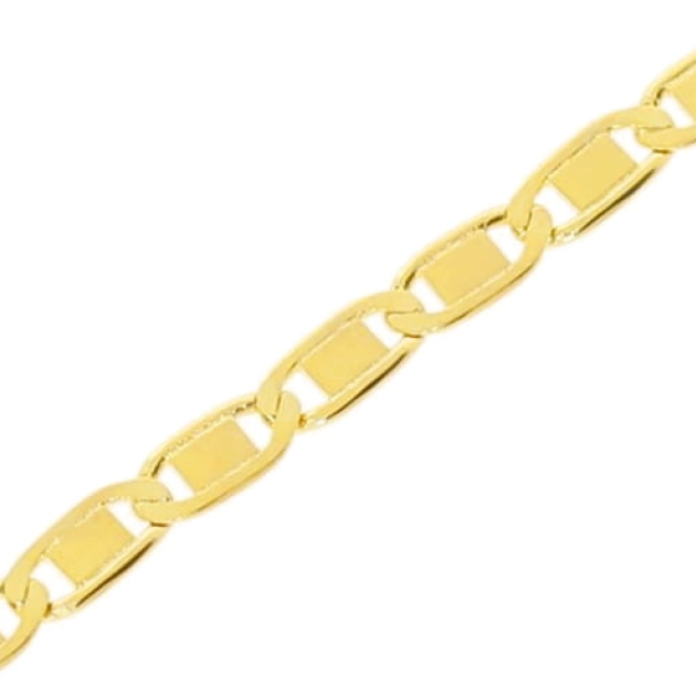 Elegantiška moteriška pilnavidurė geltono aukso grandinėlė Marina pynimo 585