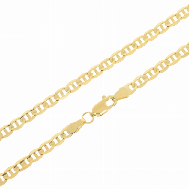 Vyriška pilnavidurė geltono aukso Marina pynimo grandinėlė 585