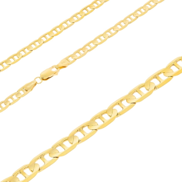 Vyriška pilnavidurė geltono aukso Marina pynimo grandinėlė 585