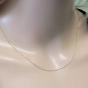 Elegantiška moteriška geltono aukso Bead pynimo grandinėlė 585