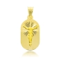 Religinis geltono aukso pakabukas kryželis vyrams ir moterims 585