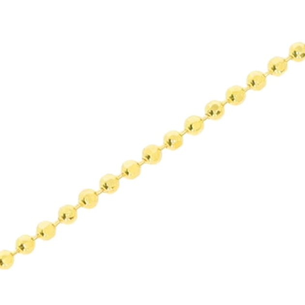 Elegantiška moteriška geltono aukso Bead pynimo grandinėlė 585