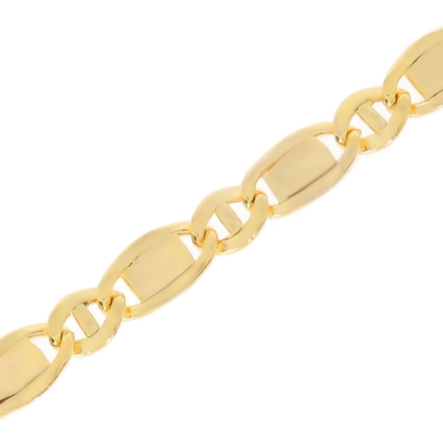 Elegantiška moteriška geltono aukso tuščiavidurė Marina grandinėlė 585