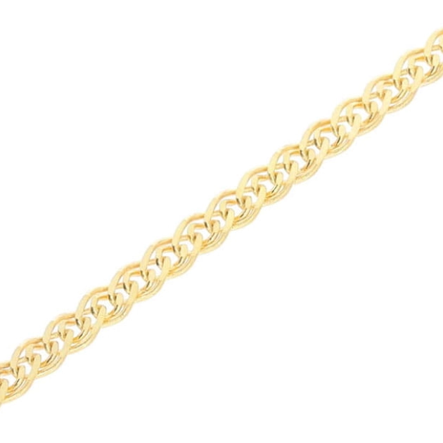 Elegantiška moteriška tuščiavidurė geltono aukso grandinėlė 585