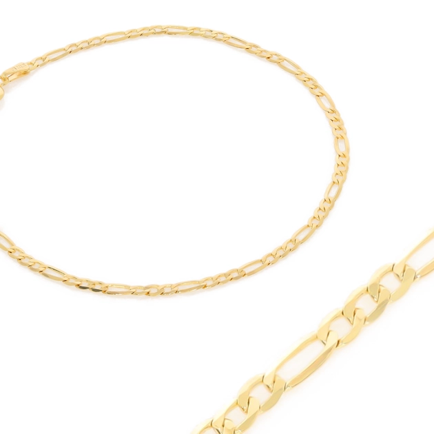 Elegantiška moteriška geltono aukso Figaro pynimo apyrankė 585