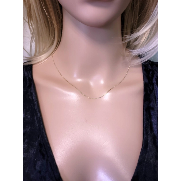 Vyriška pilnavidurė geltono aukso Marina pynimo grandinėlė 585