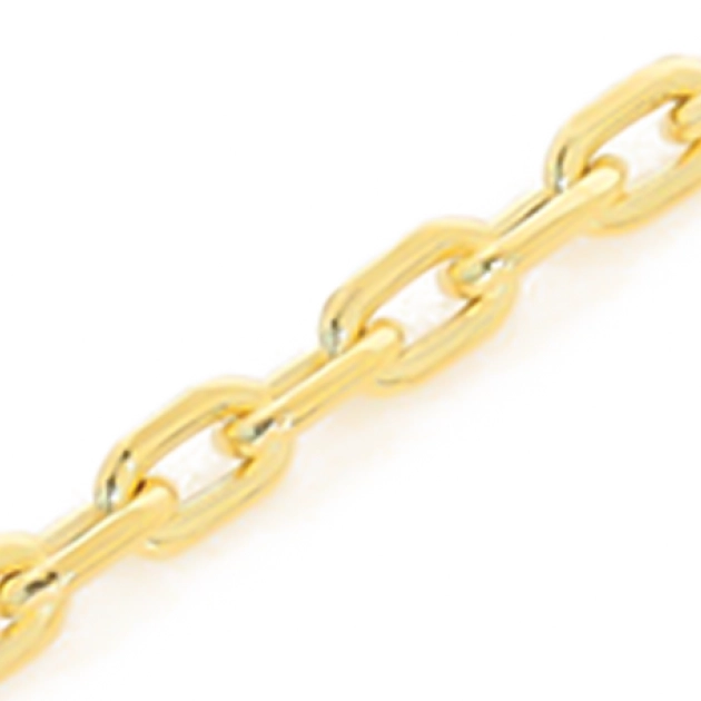 Vyriška tuščiavidurė geltono aukso Marina pynimo grandinėlė 585