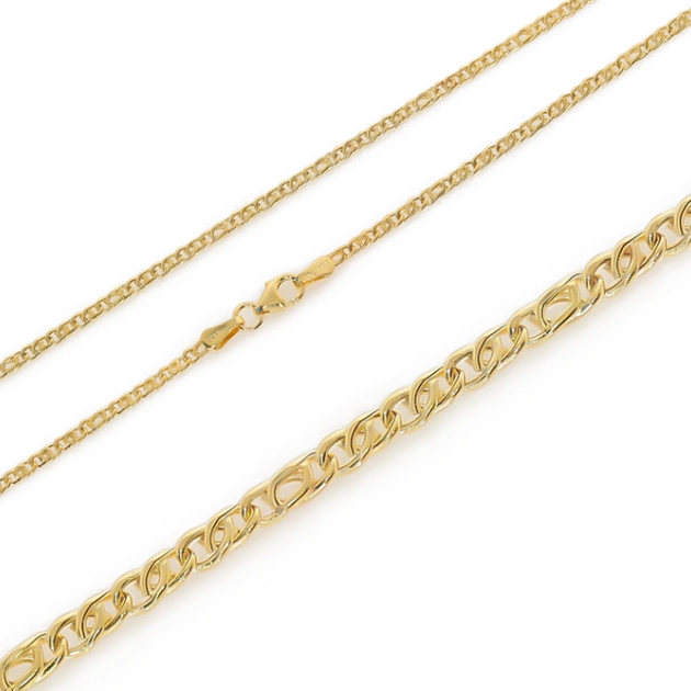 Vyriška tuščiavidurė geltono aukso grandinėlė 585