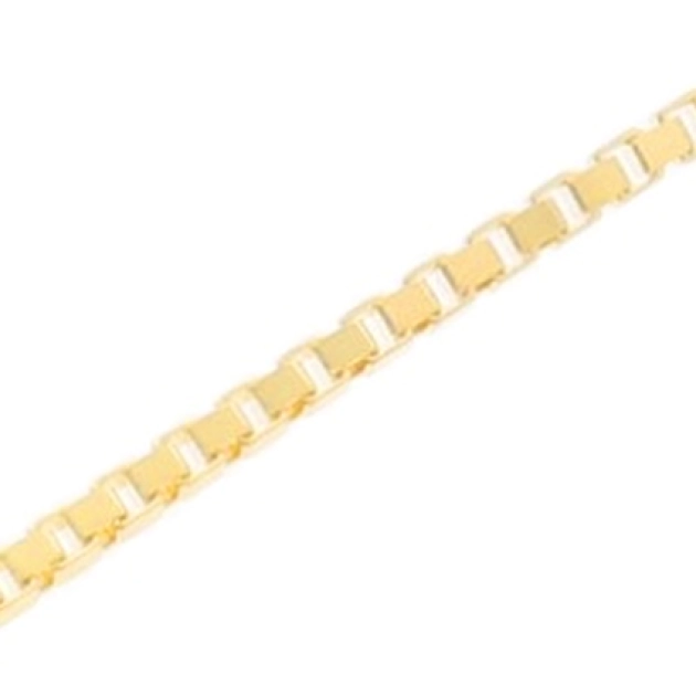 Elegantiška moteriška pilnavidurė geltono aukso Venetian grandinėlė 585