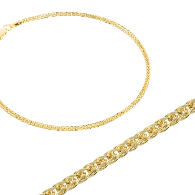 Elegantiška moteriška geltono aukso pilnavidurė apyrankė 585