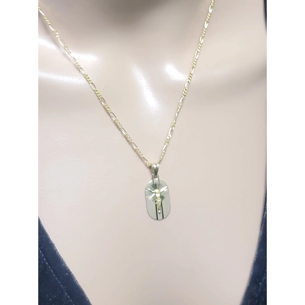 Religinis geltono aukso pakabukas kryželis vyrams ir moterims 585