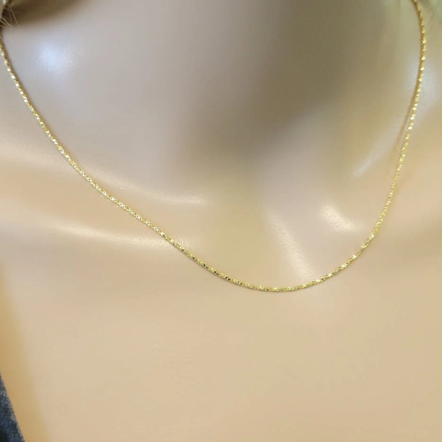 Elegantiška moteriška geltono aukso grandinėlė 585