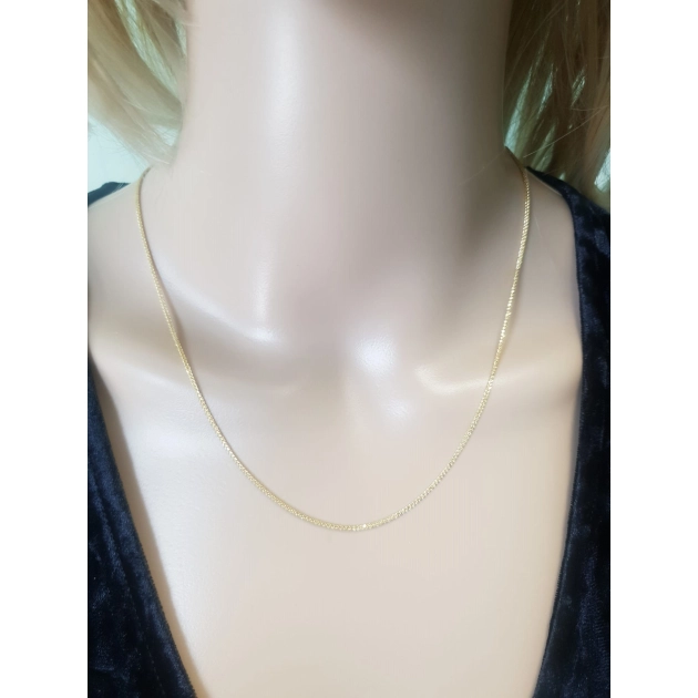 Elegantiška moteriška geltono aukso Foxtail pynimo grandinėlė 585