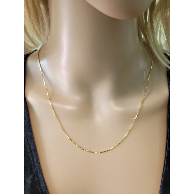 Elegantiška moteriška geltono aukso pilnavidurė Venetian grandinėlė 585