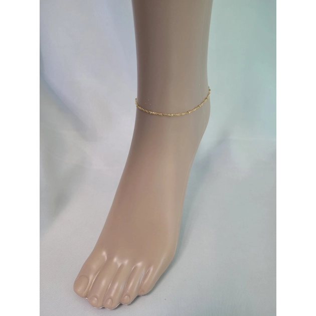 Elegantiška moteriška geltono aukso apyrankė su Bead pynimu 585