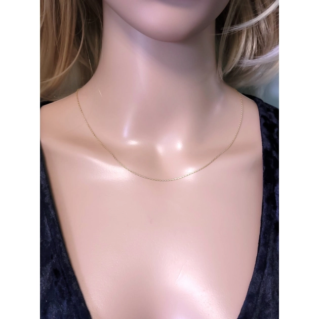 Elegantiška moteriška geltono aukso pilnavidurė Marina grandinėlė 585