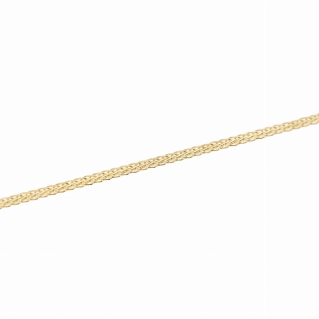 Elegantiška moteriška geltono aukso Foxtail pynimo grandinėlė 585