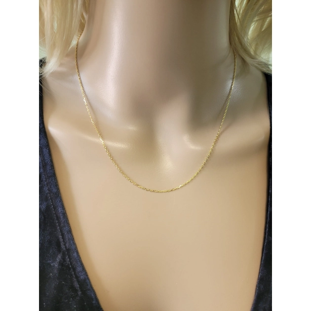 Vyriška pilnavidurė geltono aukso Marina pynimo grandinėlė 585